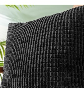 Dark Grey Waffle Pillowcase