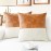 Leather and knitted pillowcase