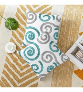 Artistic Swirl Throw Pillow Cover