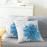 Blue floral pillowcase
