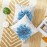 Blue floral pillowcase