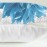 Blue floral pillowcase
