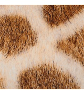 Giraffe pattern plush pillowcase