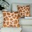 Giraffe pattern plush pillowcase