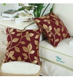 Burgundy Jacquard Pillowcase