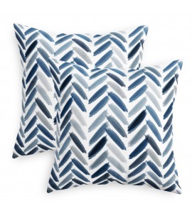 Blues Brushstroke Throw Pillowcase