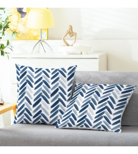 Blues Brushstroke Throw Pillowcase