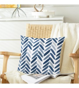 Blues Brushstroke Throw Pillowcase