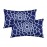 Navy blue floral pillowcase