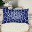 Navy blue floral pillowcase