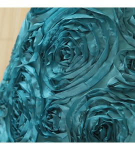 Peacock Blue Rose Pillowcase