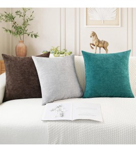 Chenille pillow cover