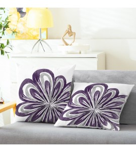 Artistic flower pillowcase