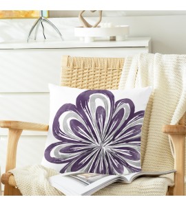 Artistic flower pillowcase