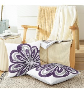 Artistic flower pillowcase