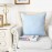 Light blue gold edge pillowcase