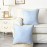 Light blue gold edge pillowcase
