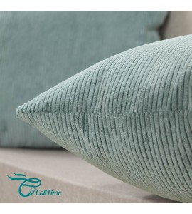 Light blue corduroy pillowcase