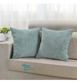 Light blue corduroy pillowcase