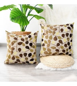 Autumn Leaf Vine Jacquard Pillowcase