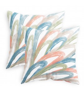 Colorful brushstroke pillowcase