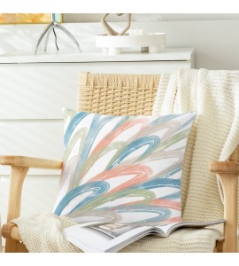 Colorful brushstroke pillowcase