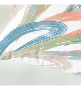 Colorful brushstroke pillowcase