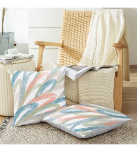 Colorful brushstroke pillowcase