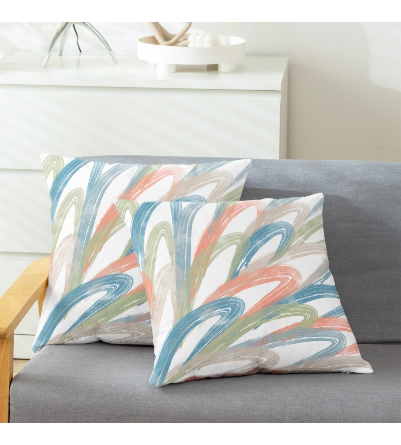 Colorful brushstroke pillowcase