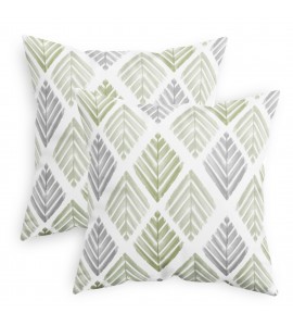 Leaf shadow diamond pillowcase