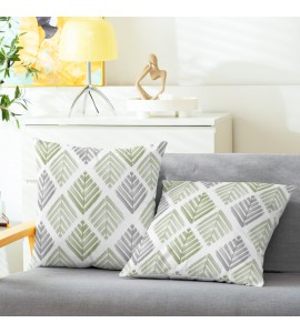 Leaf shadow diamond pillowcase