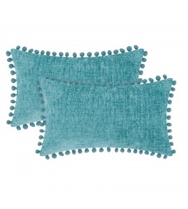 ins wind fur ball edge pillow