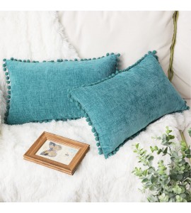 ins wind fur ball edge pillow