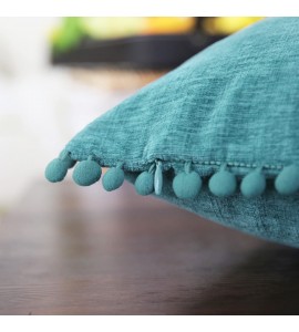 ins wind fur ball edge pillow