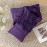Purple 3D Flower Cluster Pillowcase
